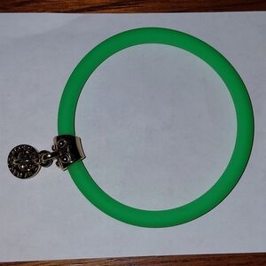 Marc Jacobs Green Bracelet with Gold Monogram Accent
